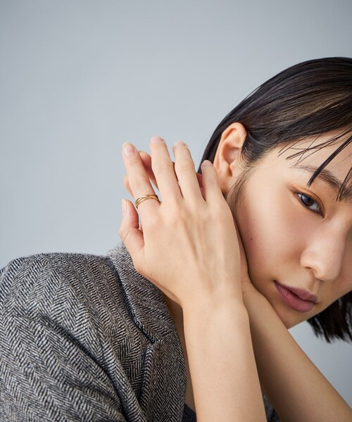 指輪 リング 「レイヤー」 K10YG リング タングル レディースの画像