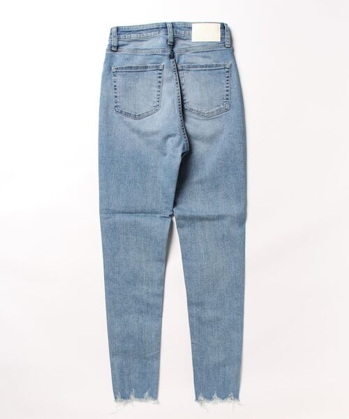 「GYDA」 スキニーデニムパンツ SMALL ライトブルー レディース_画像2