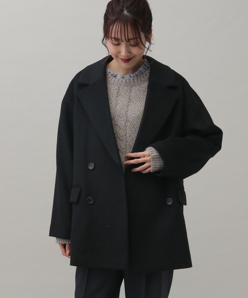 GLOBAL WORK（グローバルワーク） チェスターコート MEDIUM ブラック