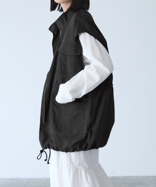 「Chaco closet」 ベスト FREE カーキ レディース_画像3