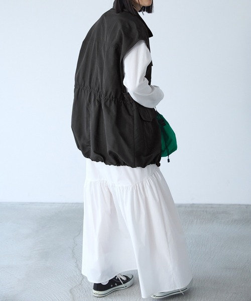 「Chaco closet」 ベスト FREE カーキ レディース_画像5