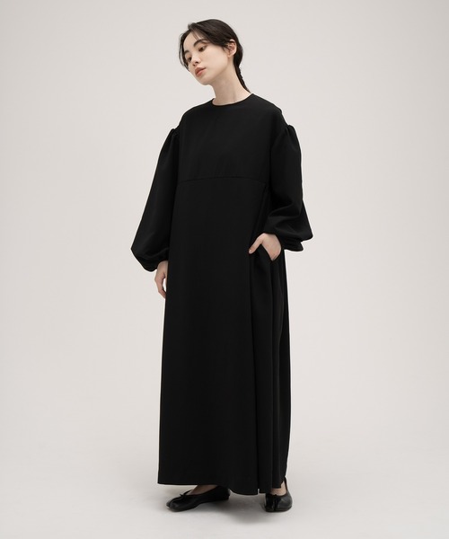 PERNA（ペルナ） 長袖ワンピース L ブラック レディース : ZOZOTOWN