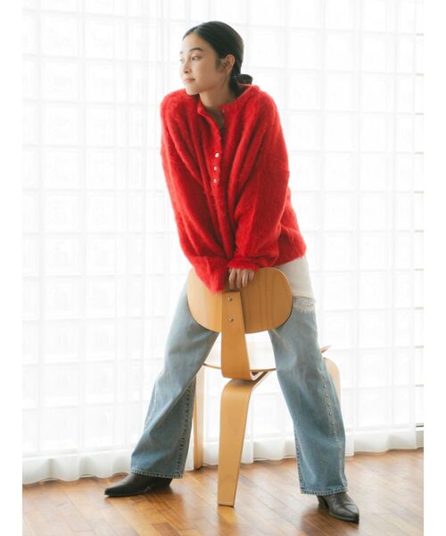 Ungrid（アングリッド） ニット セーター ヘンリーネック起毛ルーズ