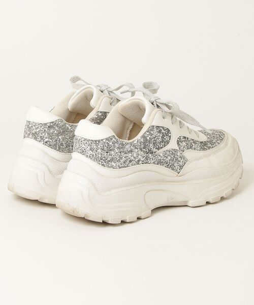 「ESPERANZA」 ローカットスニーカー LL シルバー レディース_画像2