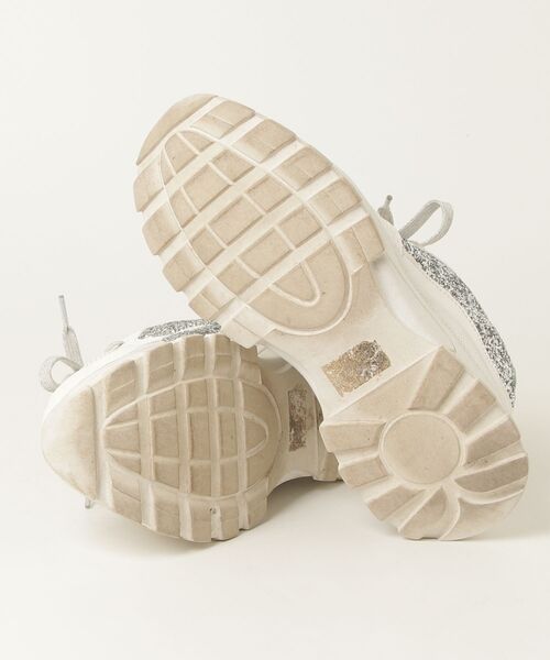 「ESPERANZA」 ローカットスニーカー LL シルバー レディース_画像3