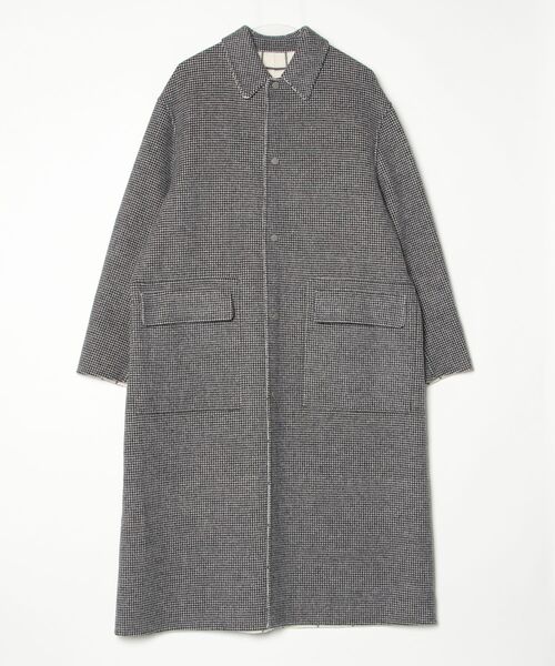 BLAMINK チェック柄コート 48 グレー メンズ : ZOZOTOWN Yahoo!店