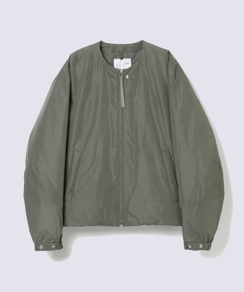 ダウンジャケット ダウン 「YDOT」COLLARLESS BOMBER DOWN JACKET メンズの画像