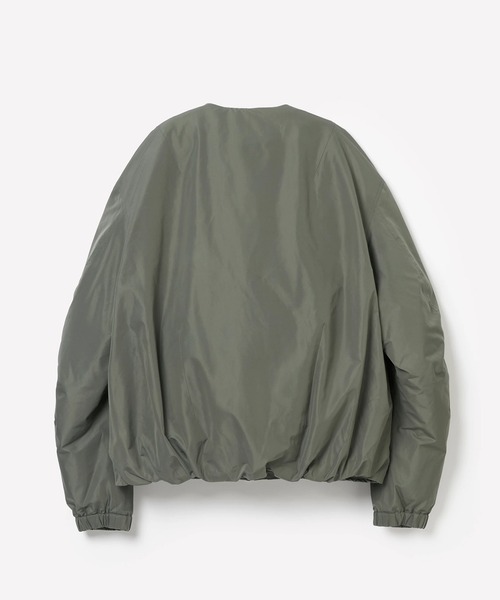 ダウンジャケット ダウン 「YDOT」COLLARLESS BOMBER DOWN JACKET メンズの画像