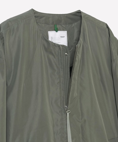 ダウンジャケット ダウン 「YDOT」COLLARLESS BOMBER DOWN JACKET メンズの画像
