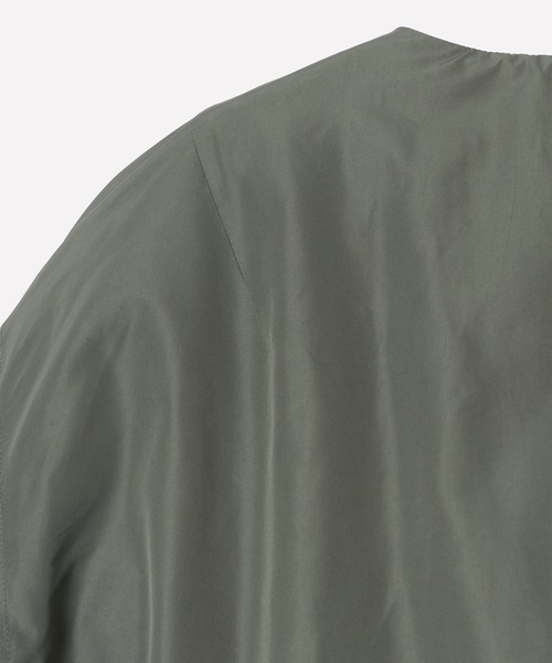 ダウンジャケット ダウン 「YDOT」COLLARLESS BOMBER DOWN JACKET メンズの画像