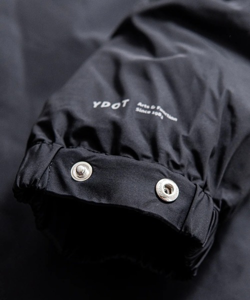 ダウンジャケット ダウン 「YDOT」COLLARLESS BOMBER DOWN JACKET メンズの画像
