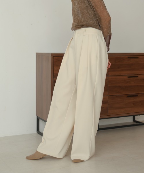 「Bab」 スラックス M アイボリー レディース_画像4