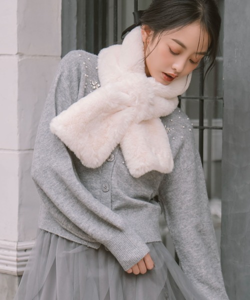 archives（アルシーヴ） マフラー ストール もこもこティペット