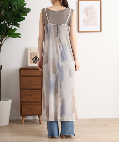 「FUNALIVE」 「MIENCA」キャミソールワンピース FREE ベージュ レディース_画像7