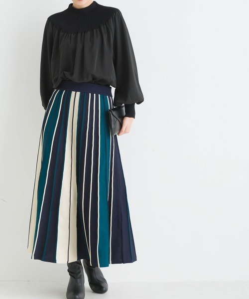 「PICCIN」 ニットスカート L ブラック レディース_画像7