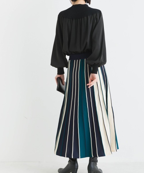 「PICCIN」 ニットスカート L ブラック レディース_画像9