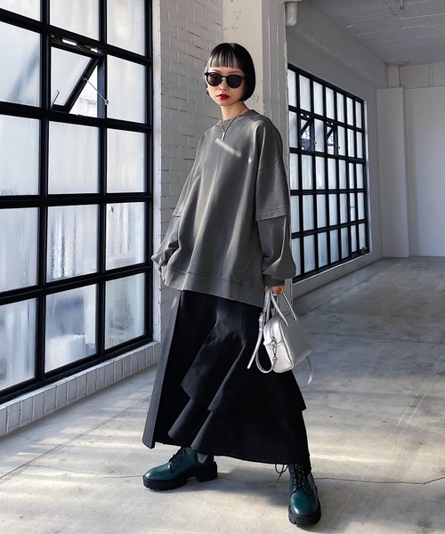 「PAGEBOY」 ロングスカート FREE ブラック レディース_画像2