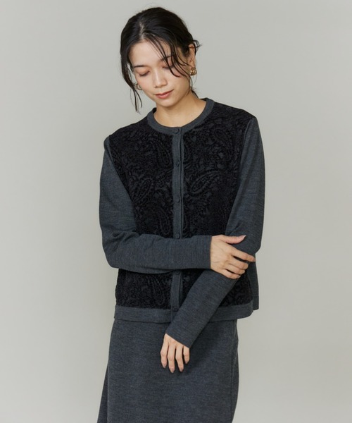 INED（イネド） カーディガン レースカーディガン「セットアップ対応