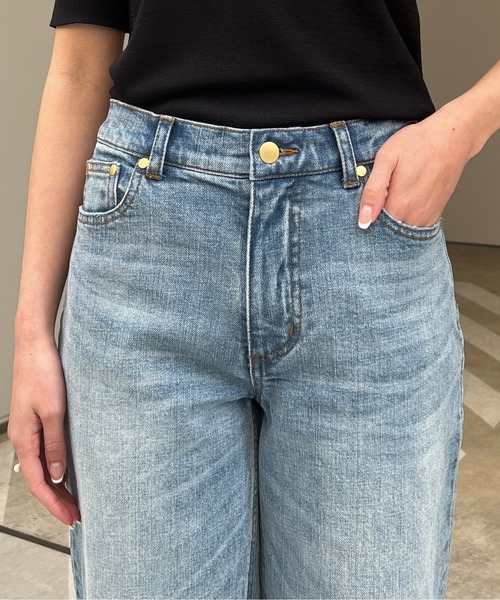 「Chez toi」 デニムパンツ S サックスブルー レディース_画像8