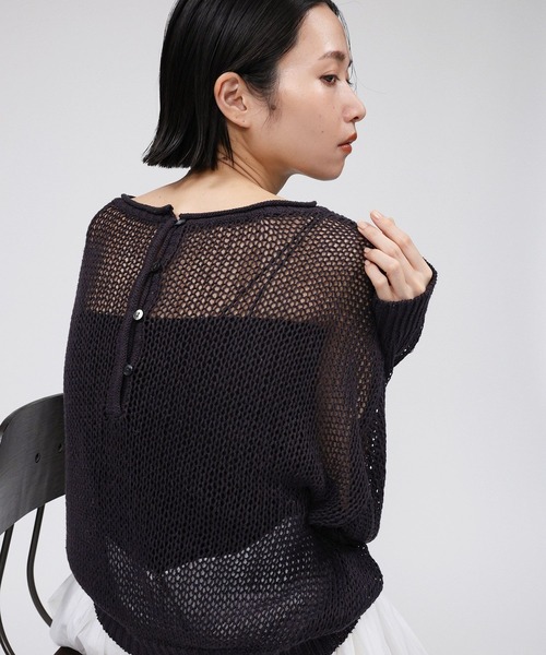 「BABYLONE」 長袖ニット フリー ベージュ レディース_画像9