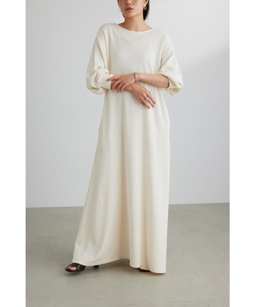 「STYLEMIXER」 7分袖ワンピース MEDIUM グレー レディース_画像2