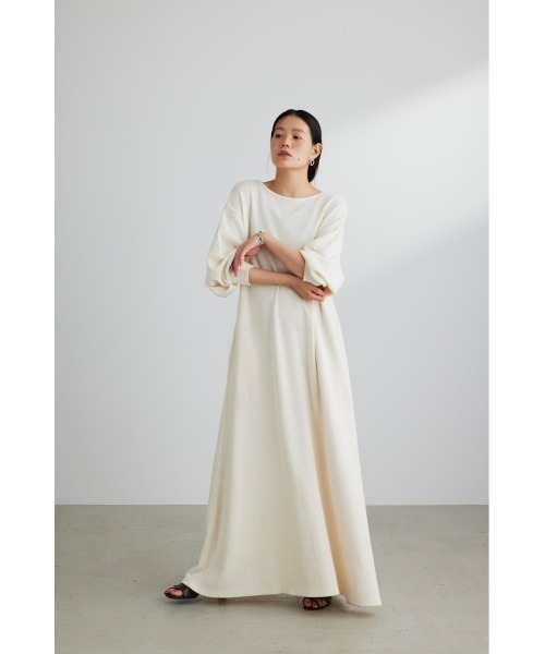 「STYLEMIXER」 7分袖ワンピース MEDIUM グレー レディース_画像4