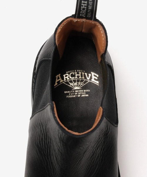 ブーツ 「ARCHIVETOKYO」 ” STEED ”  Short chelsea boots AM103 メンズの画像