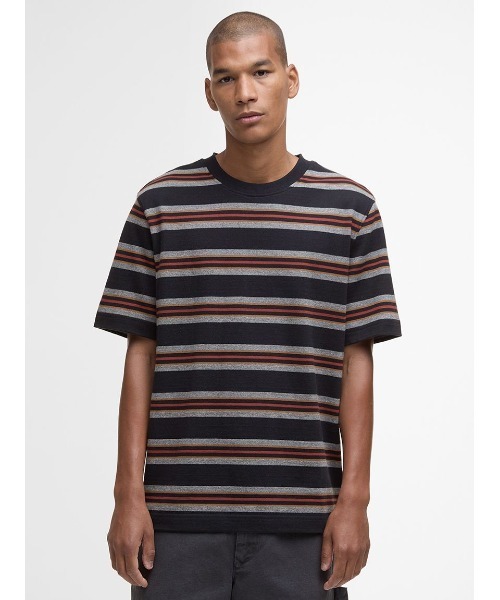 Barbour（バブアー） tシャツ Sandwick ボーダー Tシャツ メンズ