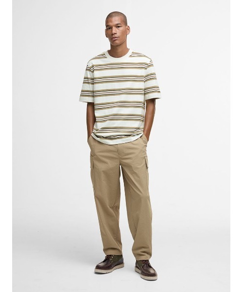 Barbour（バブアー） tシャツ Sandwick ボーダー Tシャツ メンズ