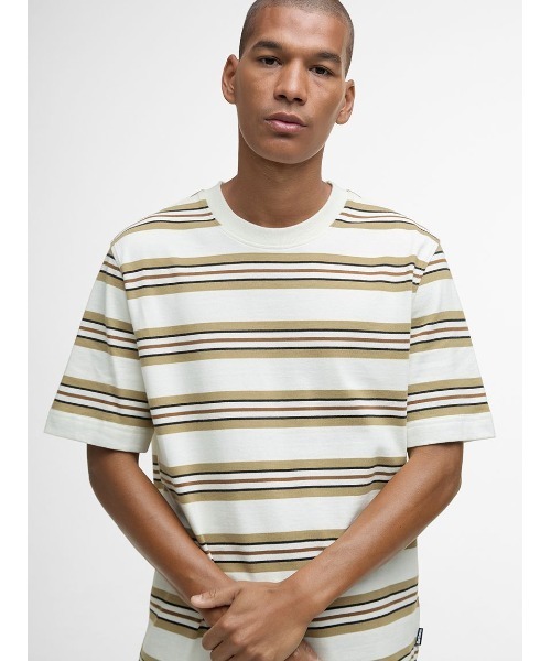 Barbour（バブアー） tシャツ Sandwick ボーダー Tシャツ メンズ