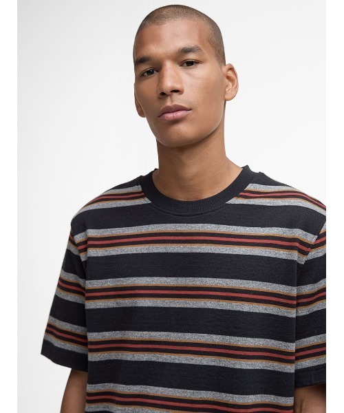 Barbour（バブアー） tシャツ Sandwick ボーダー Tシャツ メンズ