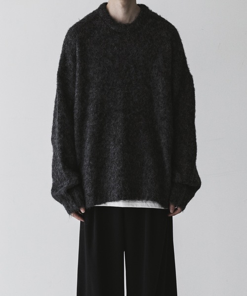 「remer」 長袖ニット LARGE グレー メンズ_画像3