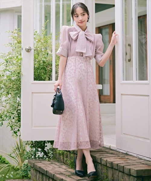 「SWINGLE」 フレアスカート SMALL ベージュ レディース_画像8