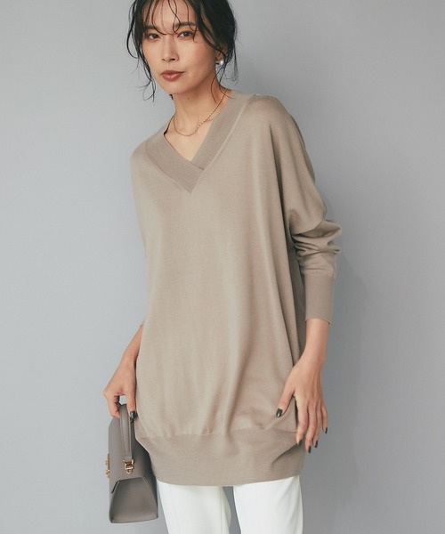 「RIVE DROITE」 長袖ニット FREE ダークグレー レディース_画像9