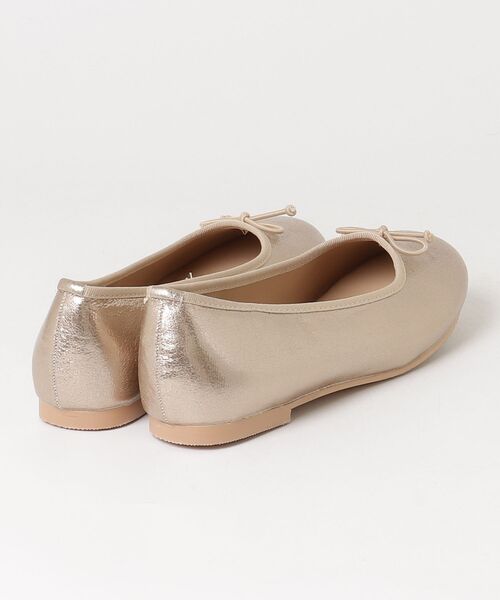 「DISCOAT」 フラットパンプス L ゴールド レディース_画像2