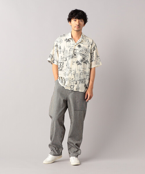 「β MEN」 半袖シャツ L キナリ メンズ_画像2