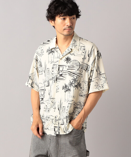 「β MEN」 半袖シャツ L キナリ メンズ_画像3
