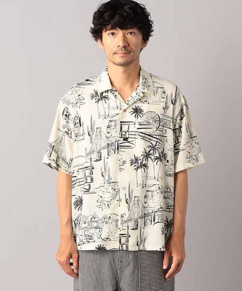 「β MEN」 半袖シャツ L キナリ メンズ_画像4