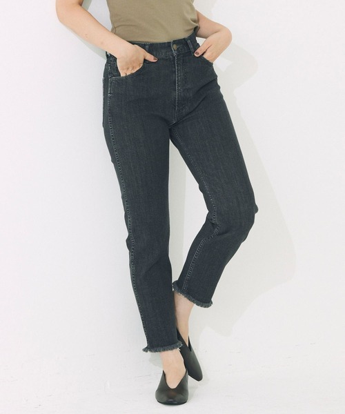 「BABYLONE」 デニムパンツ 36inch モカ レディース_画像2