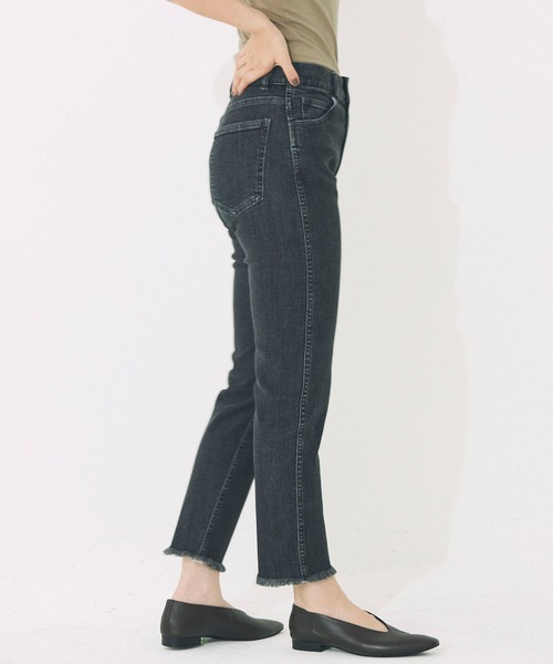 「BABYLONE」 デニムパンツ 36inch モカ レディース_画像4