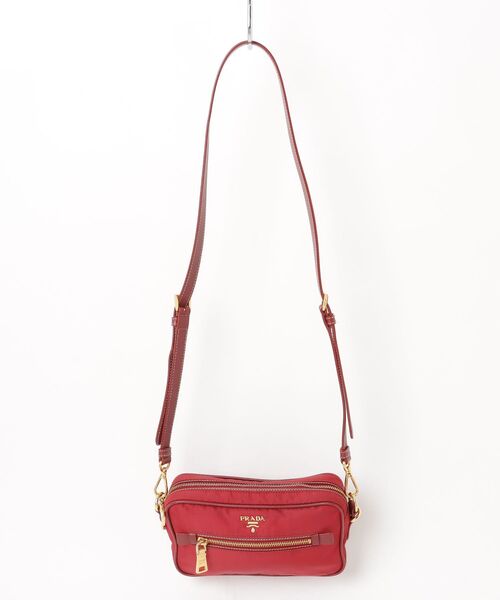 PRADA（プラダ） ショルダーバッグ - レッド レディース : ZOZOTOWN