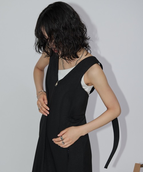 「Aunt Marie's」 サロペットスカート FREE ブラック レディース_画像5