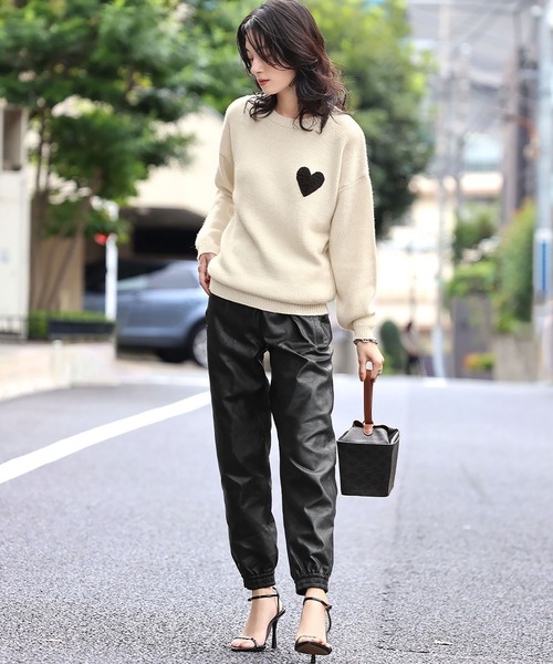 「ELFRANK」 長袖ニット FREE グレー レディース_画像3