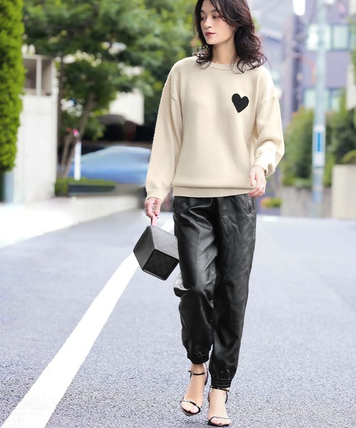 「ELFRANK」 長袖ニット FREE グレー レディース_画像4