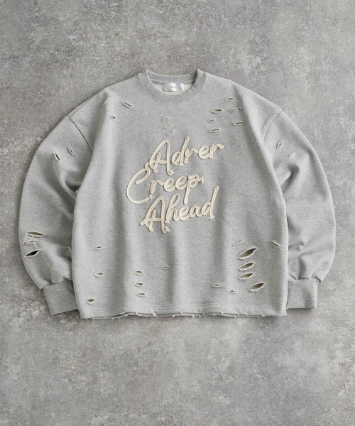 「ADRER」 スウェットカットソー X-SMALL グレー メンズ_画像8