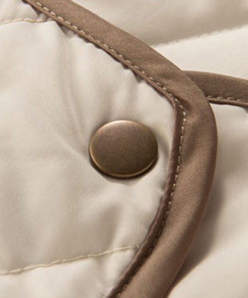 「GeeRA」 ノーカラーコート X-LARGE アイボリー レディース_画像6