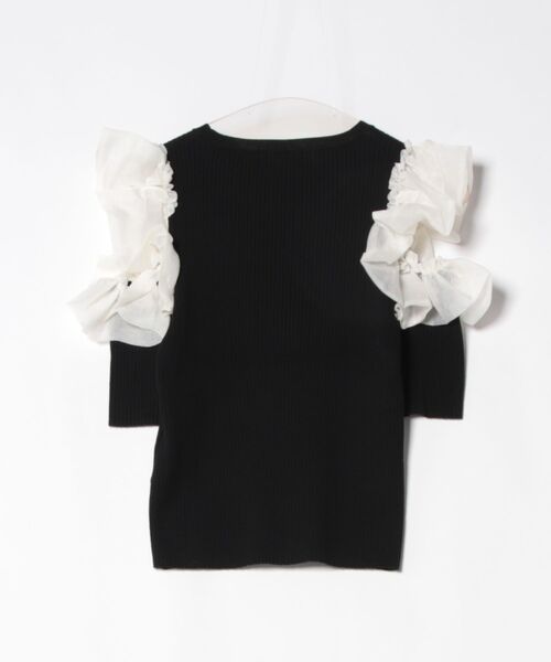 「PEACH JOHN」 半袖ニット ONE SIZE ブラック レディース_画像2