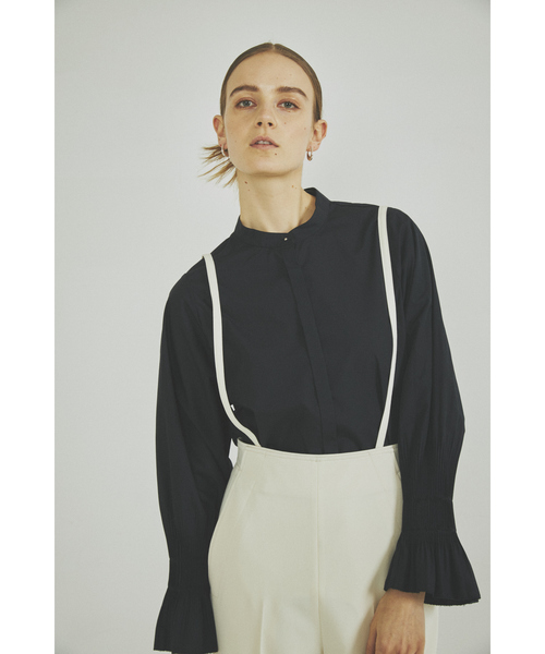 「Rouge vif」 長袖ブラウス フリー ネイビー レディース_画像3