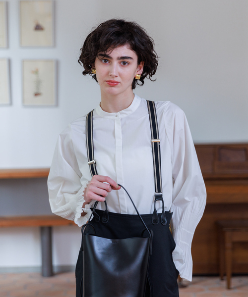 「Rouge vif」 長袖ブラウス フリー ネイビー レディース_画像7