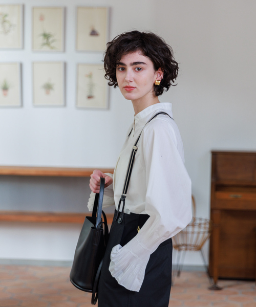 「Rouge vif」 長袖ブラウス フリー ネイビー レディース_画像8